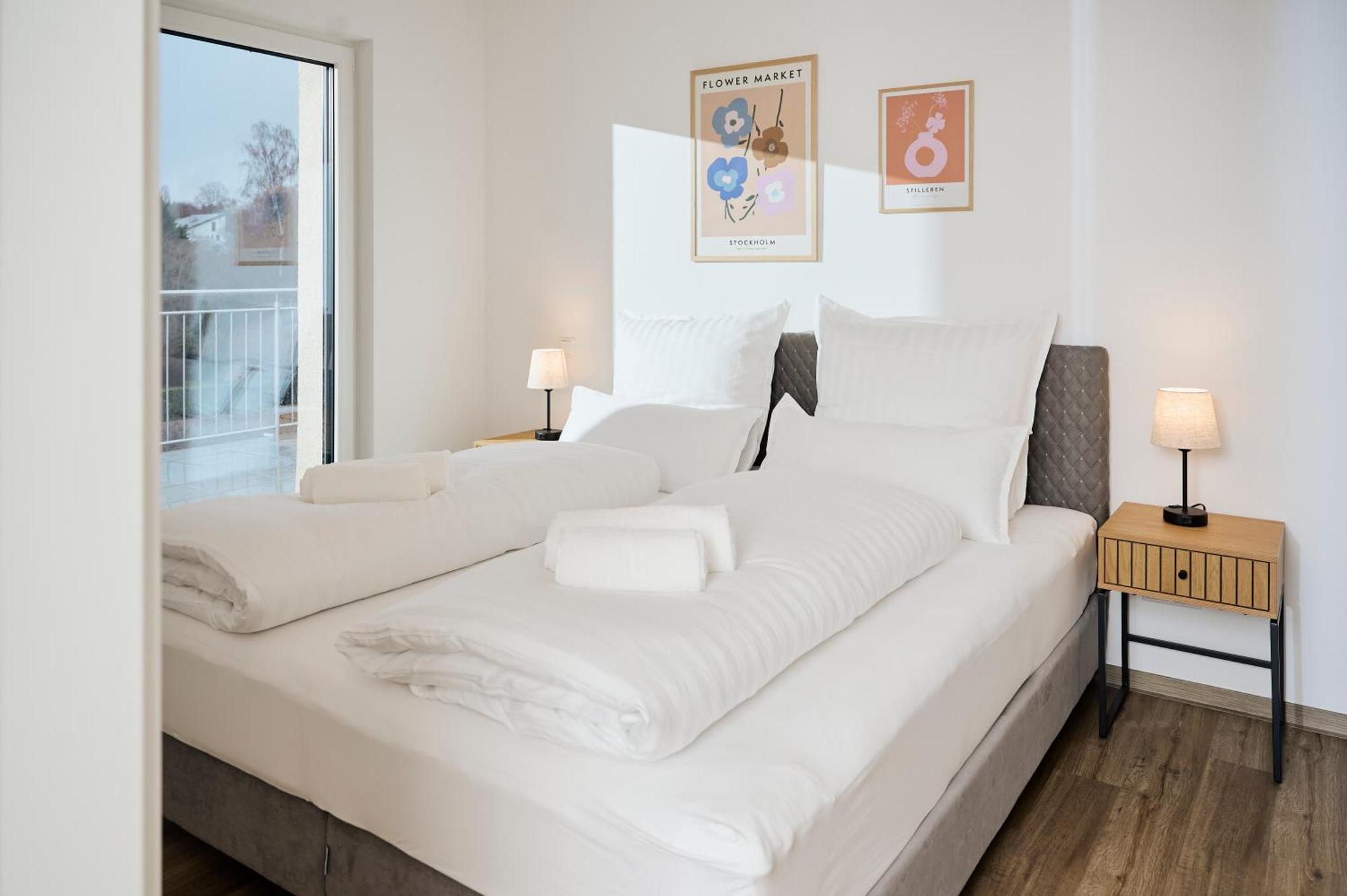 Moderne Apartments Mit Highspeed-Wlan Und Gratis-Tiefgarage Ihr Perfekter Rueckzugsort Nahe Dem Zentrum Und Der Therme I Barrierearm Bad Kissingen Ngoại thất bức ảnh