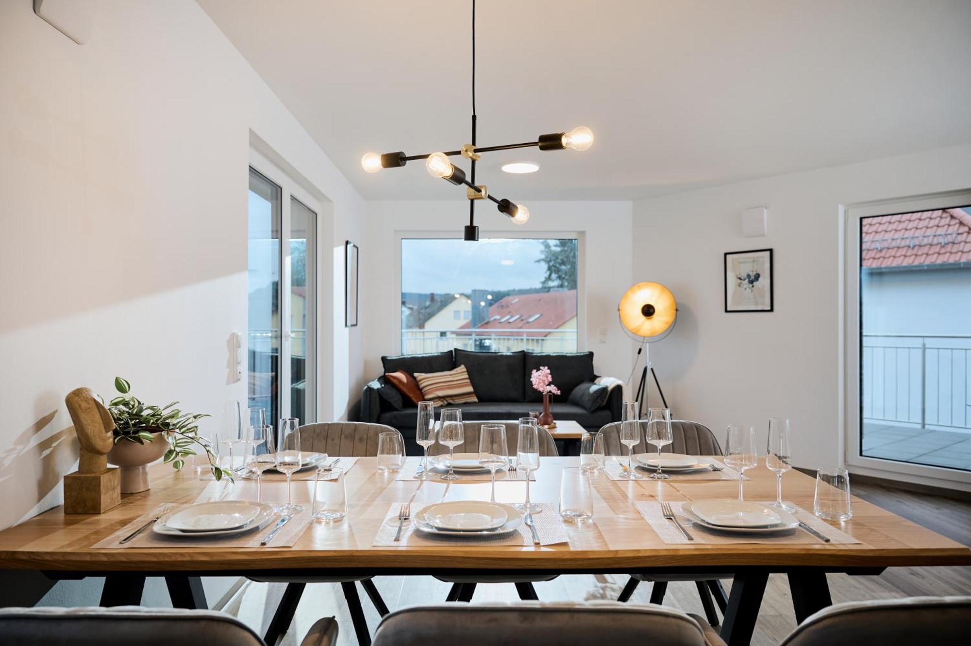 Moderne Apartments Mit Highspeed-Wlan Und Gratis-Tiefgarage Ihr Perfekter Rueckzugsort Nahe Dem Zentrum Und Der Therme I Barrierearm Bad Kissingen Ngoại thất bức ảnh