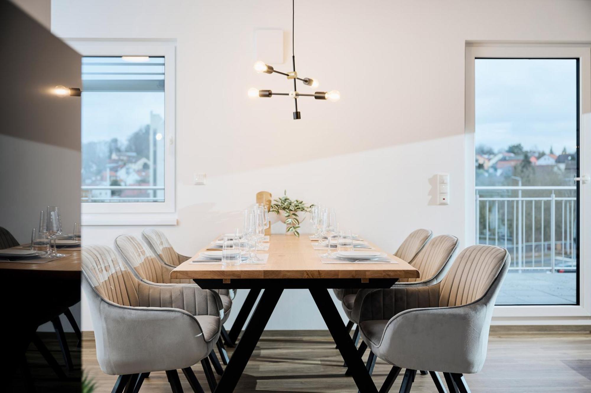 Moderne Apartments Mit Highspeed-Wlan Und Gratis-Tiefgarage Ihr Perfekter Rueckzugsort Nahe Dem Zentrum Und Der Therme I Barrierearm Bad Kissingen Ngoại thất bức ảnh