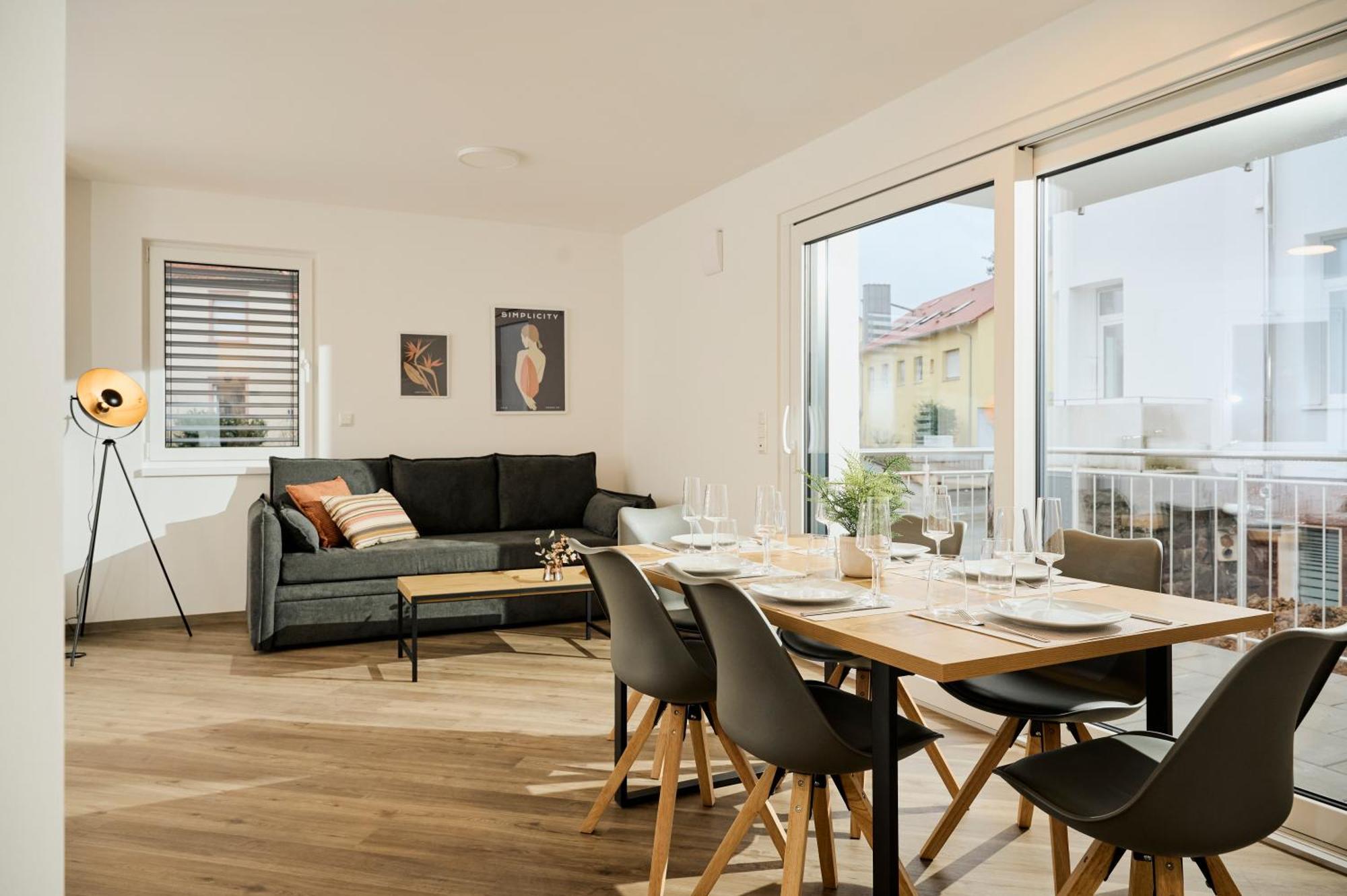 Moderne Apartments Mit Highspeed-Wlan Und Gratis-Tiefgarage Ihr Perfekter Rueckzugsort Nahe Dem Zentrum Und Der Therme I Barrierearm Bad Kissingen Ngoại thất bức ảnh