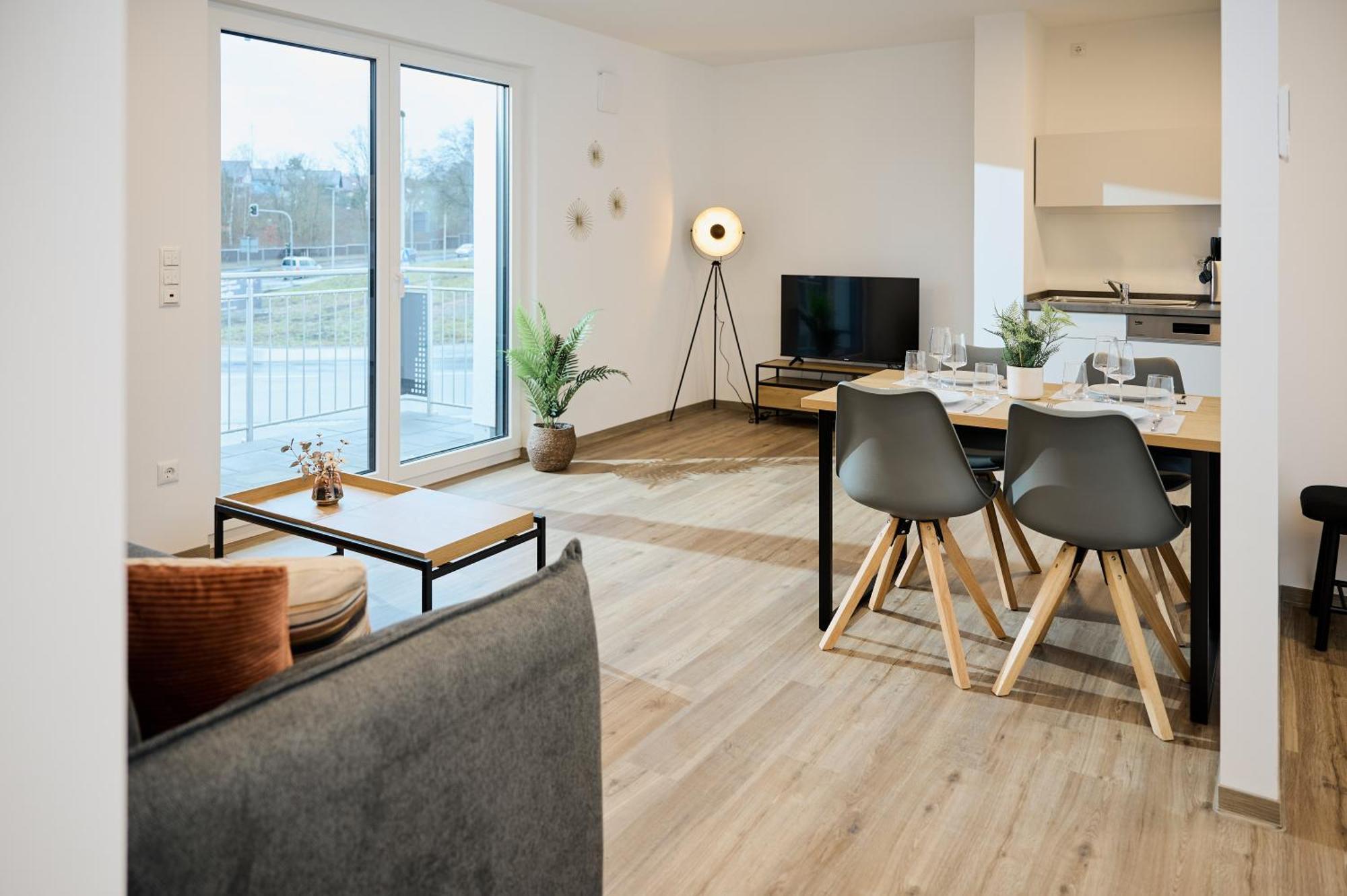Moderne Apartments Mit Highspeed-Wlan Und Gratis-Tiefgarage Ihr Perfekter Rueckzugsort Nahe Dem Zentrum Und Der Therme I Barrierearm Bad Kissingen Ngoại thất bức ảnh