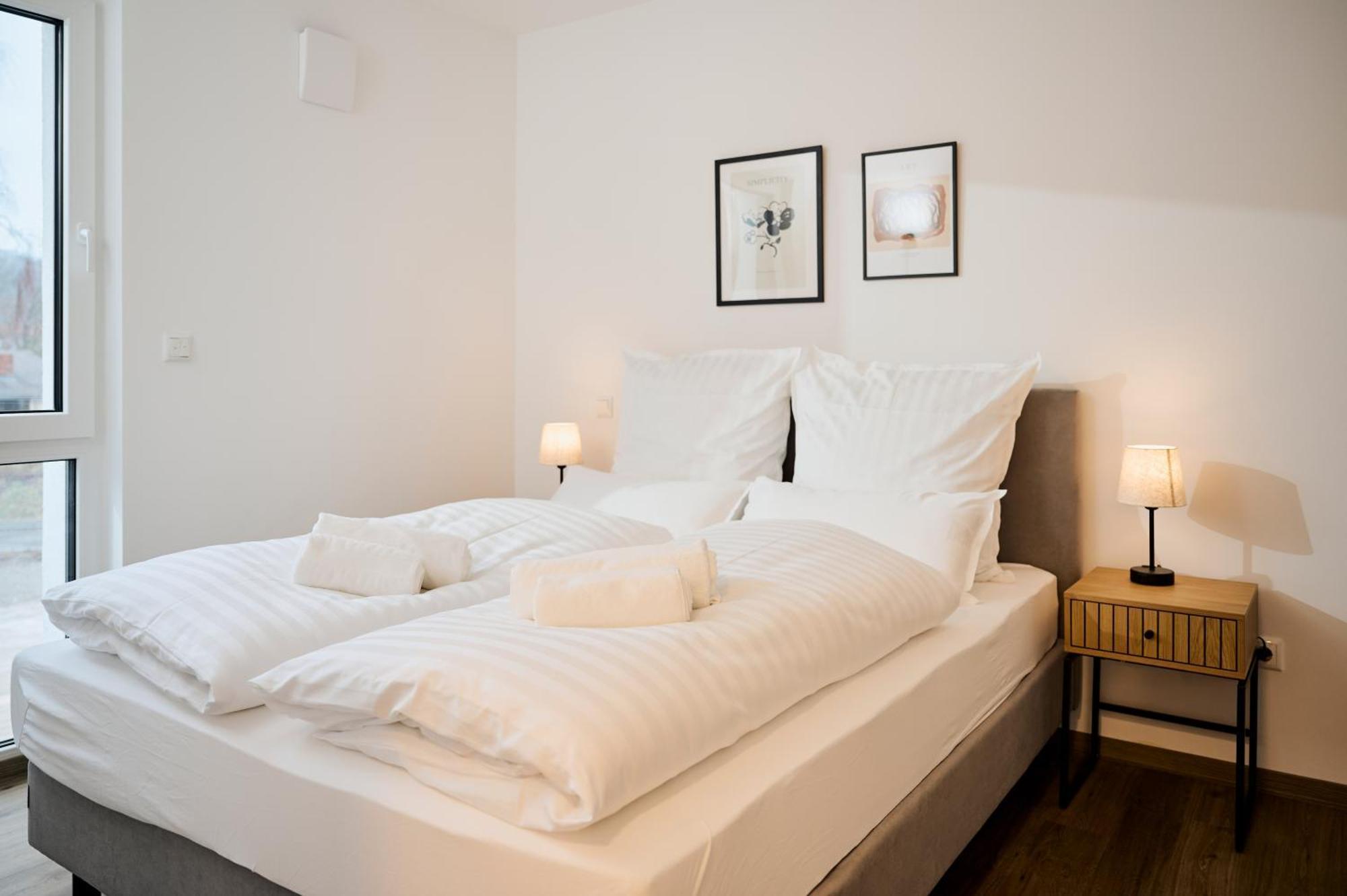 Moderne Apartments Mit Highspeed-Wlan Und Gratis-Tiefgarage Ihr Perfekter Rueckzugsort Nahe Dem Zentrum Und Der Therme I Barrierearm Bad Kissingen Ngoại thất bức ảnh